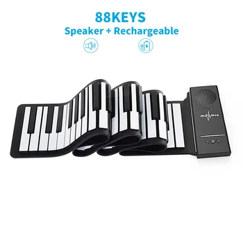 88 klíč jeden tón roll up piano přenosné silikonové vodotěsné klavírní klávesnice pro biginner a venkovní děti dárek