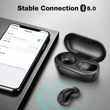 FUNCL W1 tws bluetooth sluchátka Duální Mikrofon, Dotykové Ovládání, Herní Headset 5.0 Nosie Snížení Bezdrátová Sluchátka
