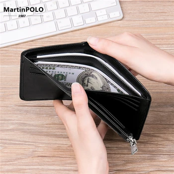 MartinPOLO 2019 Muži peněženky z Pravé Kůže řidičský průkaz Peněženky Kožené mince kabelku Designer Držitele Karty Peníze, Dolar MP1003