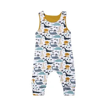 2020 Roztomilé Dítě Romper Novorozence Baby Girl Boy Sleevless Zvíře Bavlna Romper Kombinéza Oblečení Oblečení 0-24M