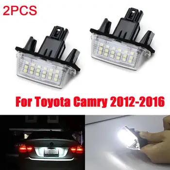 2ks Žádná Chyba Led Auto spz Světla Pro Toyota Corolla Camry 2012-2016/Yaris /Prius /Vitz / Avensis Verso Číslo Lampy