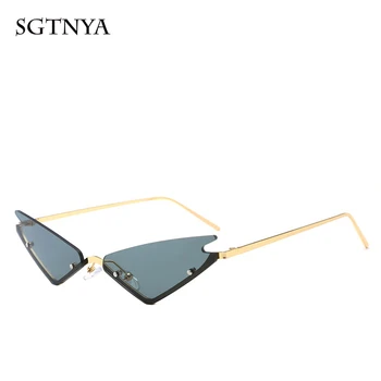 SGTNYA nové módní cat eye sluneční brýle ženské modely divoké barevné sluneční brýle trend osobnost brýle UV400