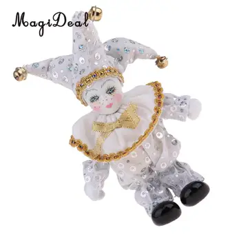 Rozkošný Viktoriánské Porcelánové Panenky Baby Angel Model Triangel Panenka Harlequin Klaun Panenka Hračky, Narozeniny, Festival Dárky, Řemesla Bílá