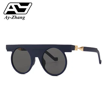 Ay-zhang Kulaté sluneční Brýle, Ženy Značky Designer Budoucí Styl Brýle 2019 Nové Příjezdu Zelené Vintage Dámské Sluneční Brýle UV400