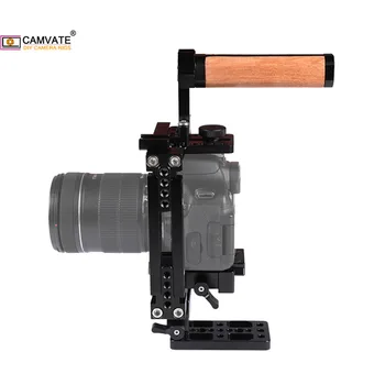 CAMVATE Fotoaparát Klece Plošiny S Horní Rukojetí Pro Canon 60D, 70D, 80D, 90D,Nikon D3200,D3300,D5200,DF,Sony a58,A99,a7,a7II,GH5/GH4/GH3