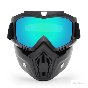 Pánské Dámské Lyžařské Snowboardové Masky Skútr Lyžařské Brýle Větruvzdorná Motocross UV Ochrana Motocyklu Brýle s Úst Filtr