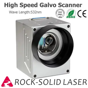 532nm Galvo skenovací Hlavou Vysoká Rychlost Zelený Galvanometr Skener Fiber Laser Označení Stroje Čínsko Galvo SG7110 s Nastavení Napájení