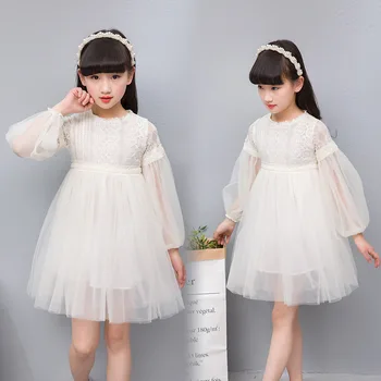 2019 Podzimní dívky šaty dětské oblečení pro dívky děti šaty pro dívky dětské oblečení s dlouhými rukávy princezna šaty vestidos 2-14Y