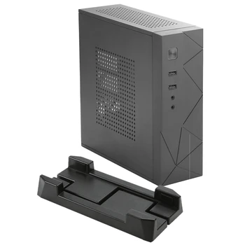 MX01 SECC Fanless Mini ITX HTPC Přehrávač s 3,5 palcový Pevný Disk Bay a Vertikální Stojan Noha (Černá)