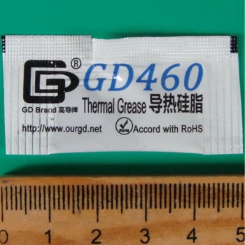 GD Značky Tepelně Vodivé Mazivo Pasta Silikonová Omítka GD460 Heat Sink Compound 1000 Kusů, Čistá Hmotnost 0,5 Gramu Stříbra MB05