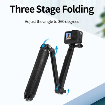 TELESIN Vodotěsné Selfie Stick Plovoucí Rukojeť + 3-Way Grip Arm Monopod Tyč Stativ pro GoPro 9 Xiao YI SJCAM Osmo Akce