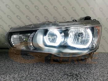 Pro Mitsubishi Lancer X 10 2007-2016 Halogenové světlo Ultra světlé M4 DTM Styl led Angel Eyes halo kroužky Car styling denního Světla