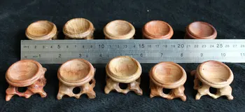 10 Přírodních Pěkné Dřevo STOJAN Podstavec Vyřezávané Držící Křišťálové Koule, Míček 4 cm do 6 cm koule