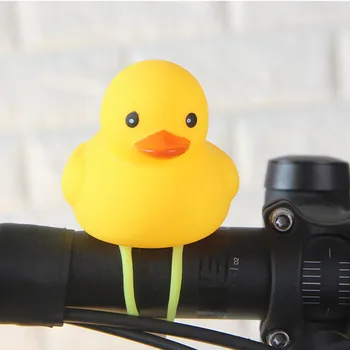 Cyklistické Doplňky Cartoon Duck Jízdních Kol, Zvonky Horn Děti Zářící Duck Head Light Řídítka Zvuk Bell Horské Kolo 2020 Venkovní
