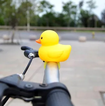 Cyklistické Doplňky Cartoon Duck Jízdních Kol, Zvonky Horn Děti Zářící Duck Head Light Řídítka Zvuk Bell Horské Kolo 2020 Venkovní