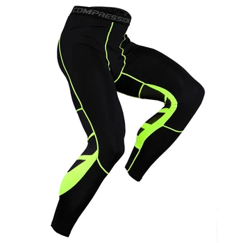 2019Men je Posilovna Kompresní Legíny Sportovní Trénink Kalhoty Pánské Běžecké Kalhoty Muži Sportovní Suché Fit Jogging Kalhoty