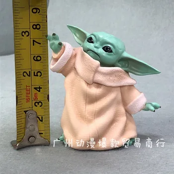 8cm Star Wars mandalorian Yoda Dětská Kolekce Akční Obrázek Hračky PVC Auto dekorace, Hračky pro Panenku dětský Den, Vánoční Dárek