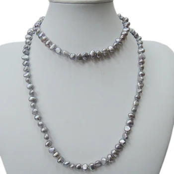 PŘÍRODA SLADKOVODNÍ PEARL DLOUHÝ NÁHRDELNÍK--AAA grade pearl, -90 CM náhrdelník,k dispozici v rozdílu barvy