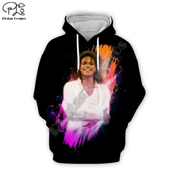 PLstar Kosmu Pop Král Michael Jackson ležérní Streetwear Svetr barevné 3DPrint Zip/Mikiny/Mikina/Bunda/Muži Ženy 15