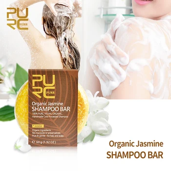 Jasmine Přírodní Šampon, Mýdlo Opravit Poškozené Vlasy Hladší, Měkčí Ručně Vyráběné Žádné Chemické A Konzervační Přípravky Pro Péči O Vlasy