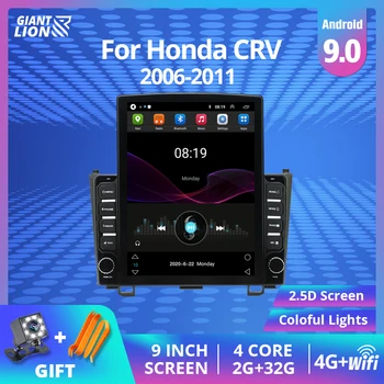 2din Android 9.0 Auto Rádio Pro Honda CRV CR-V 2006 2007 2008 2010 2011 2012 Navigace Auto Multimediální Video Přehrávač, Autoradio DVD
