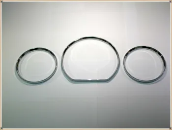 Chrome Rychloměru Ciferník Kroužky Bezel Střihu Chrome Tacho Kroužky pro Mercedes Benz W210 00-02 / W202 00-02