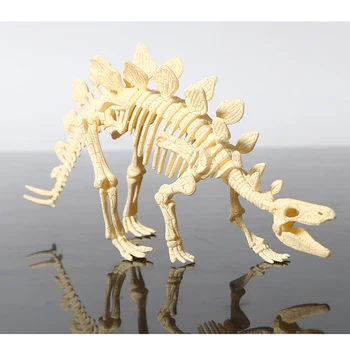 3D kostra DIY montáž modelů dinosaurů plast kost hračka pro děti,Triceratops/stegosaurus/velociraptor/mamut pro výběr