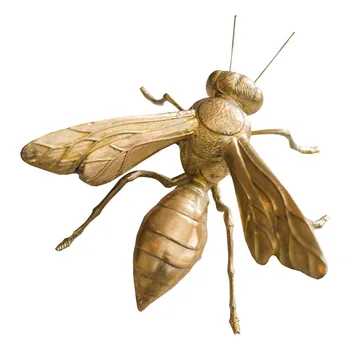 Obří hmyz, dekorace pryskyřice řemesla včela, kudlanka ant umění zlatý neo-klasické ozdoby