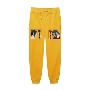2021 Japonsko Harajuku Anime Naruto Uchiha Itachi Sasuke Tepláky Podzim Zima Běžců Muži, Ženy Harajuku Streetwear Muži Kalhoty