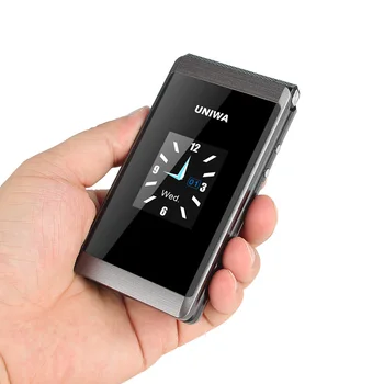 UNIWA X28 Senior Flip Telefon GSM, Velký Push-Tlačítko, Starý Muž, Funkce Mobilní Telefon Dual Sim, FM ruské Klávesnice Odemknout Mobil