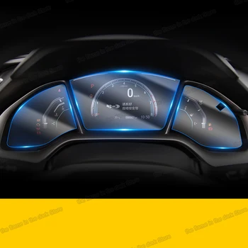 Lcd Transparentní Auto Dashboard Obrazovka Ochranný Film Proti poškrábání pro Honda Civic 2016 2017 2018 2019 2020 10 Nálepka