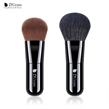 DUcare 2 Ks Nadace Štětec Prášek Kartáč Přírodní Vlasy Přenosné Make-up Štětce pro Minerální Krém