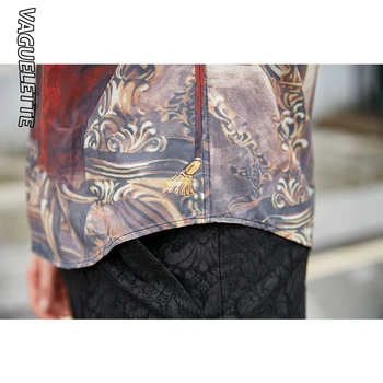 VAGUELETTE 3D Tištěné Pan Fox Vzor Tričko Pánské S Dlouhým Rukávem Fázi Nosit Mužské Oblečení, Módní Stylové Pánské Šaty, Košile M-3XL