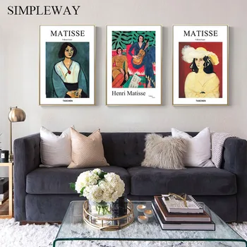 Matisse Umění Abstraktní figurální Malba Minimalistické Nástěnné Plátno, Plakát a Tisk Dekorativní Obraz Moderní Obývací Pokoj Dekorace