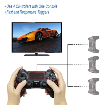 Bluetooth Bezdrátový Joystick pro PS4 Controller Pro mando Konzole ps4 Pro Playstation 4 Gamepad Pro PS3, USB, PC, herní ovladač