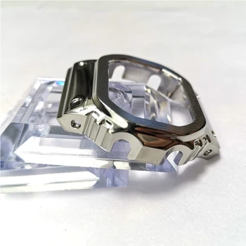 Sliver Watchband Bezel Pouzdro Pro DW5600 GW5000 GW-M5610 316L Nerezové Oceli Náramek Popruh Opravu Nástroje, Dárek