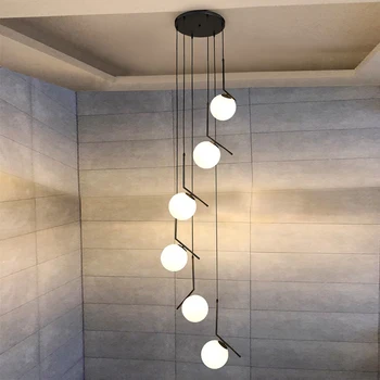 Moderní magie bean visí přívěsek světla pro Obývací Pokoj Duplex Villa Lobby Točité Schodiště, bytové dekorace, vnitřní led osvětlení