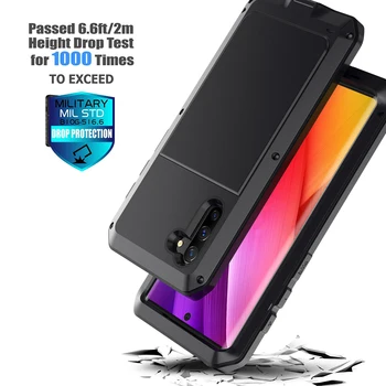 Pro Samsung Galaxy Note 20 10 9 8 Kovové Pouzdro S8 S9 S10 S20 S7 Edge Plus Nárazuvzdorný Vodotěsné, Plné Ochranné Brnění Kryt Případech