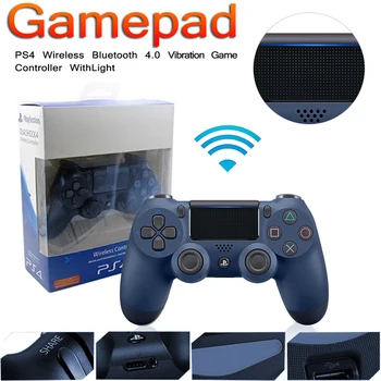 Vibrační Gamepad Řadič Bluetooth s Light Bar Bezdrátový Joystick pro PS4 herní Konzole
