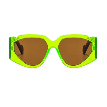 LongKeeper Cat Eye Sluneční Brýle, Ženy 2020 Vintage Strana Odstíny Brýle Trojúhelníku, Sluneční Brýle, Modré A Zelené Gafas De Sol Mujer