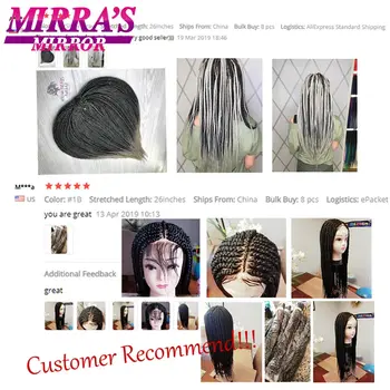 Mirra je Zrcadlo Barevné Snadné Pletení Vlasy Rozšíření 20