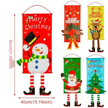Veselé Vánoční Ozdoba Santa Claus, Banner, Vlajka, Dveře, Okna Visí Vánoční Výzdoba, Dveře, Okno, Závěsné Vánoční Výzdoba Vánoční Strom