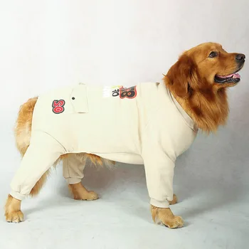Středně Velký pes, Oblečení pro domácí zvířata, Pes, podzimní a zimní pyžamo Velký pes, Pet oblečení pyžamo