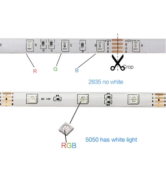 LED Luces Strip Světla RGB 5050 2835 SMD Flexibilní Pásky Vodotěsný RGB 5M 10M 15M Pásky, Dioda, IR Ovládání, LED Světla, Vánoční