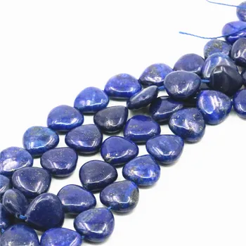 15mm Fashion Lapis lazuli Srdce Korálky Příslušenství Řemesla Volné Diy Korálky Drahokamy Přírodní Kámen Módní Šperky Design 15 palcový