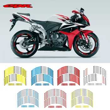 Motocykl přední a zadní kola Okraj Vnější Okraj Štítku, Reflexní Proužek Kol Obtisky Pro Honda CBR