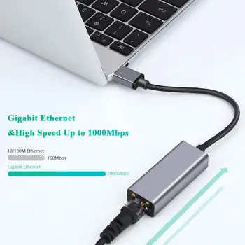 Onvian USB Ethernet Adaptér USB 3.0, Síťová Karta RJ45 Lan pro Windows 10 Na Xiaomi Mi Box 3 Nintend Přepínač Ethernet, USB