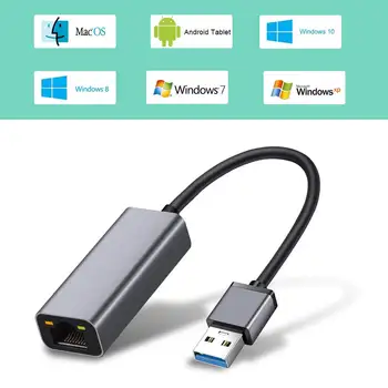 Onvian USB Ethernet Adaptér USB 3.0, Síťová Karta RJ45 Lan pro Windows 10 Na Xiaomi Mi Box 3 Nintend Přepínač Ethernet, USB