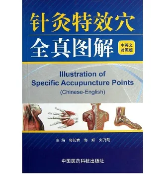 Ilustrace konkrétních akupunkturních bodů, Čínský-anglický akupunkturní masáž učení kniha doprava zdarma