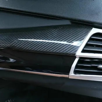 Skutečné Uhlíkové Vlákno Centrální Ovládání Palubní desky Kryt Pro BMW X5 F15 X6 F16-18